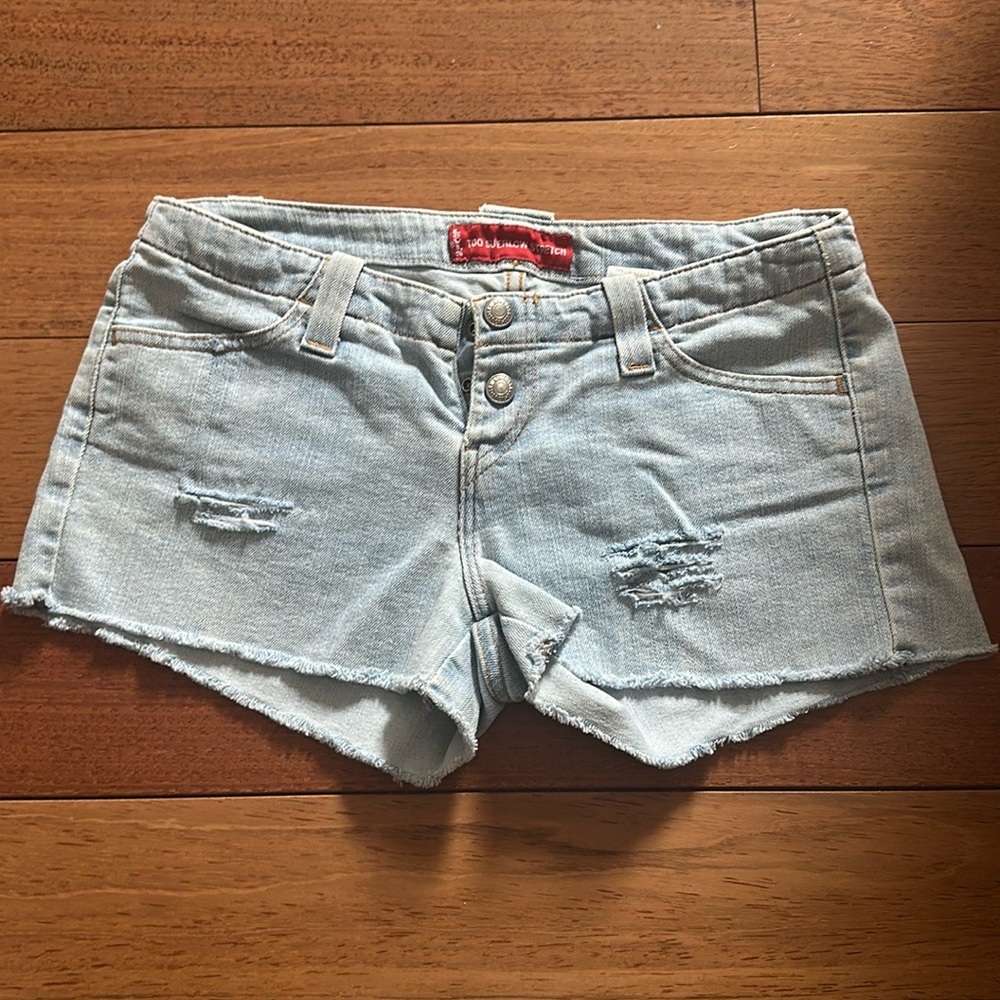 Levi's Blue Jean Shorts Distressed Cut-Off Style
